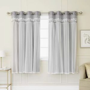 Blackout grommet curtains. Set of 2